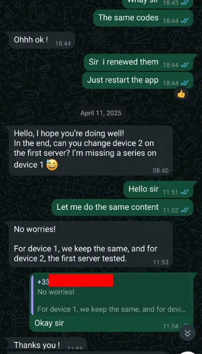 WhatsApp Customer Review